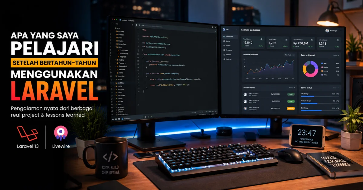 Apa yang Saya Pelajari Setelah Bertahun-Tahun Menggunakan Laravel di Real Project